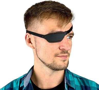 Blackeyepatch / ボトム/M/ポリエステル/GRY Amazon.com: Premium Handmade Leather Eye Patch with Soft Foam